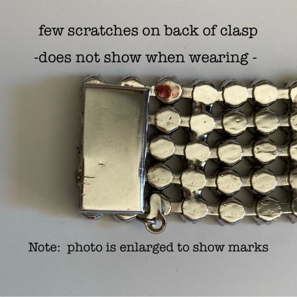 Vintage Estate Rhinestone Bracelet - Picture 11 of 16